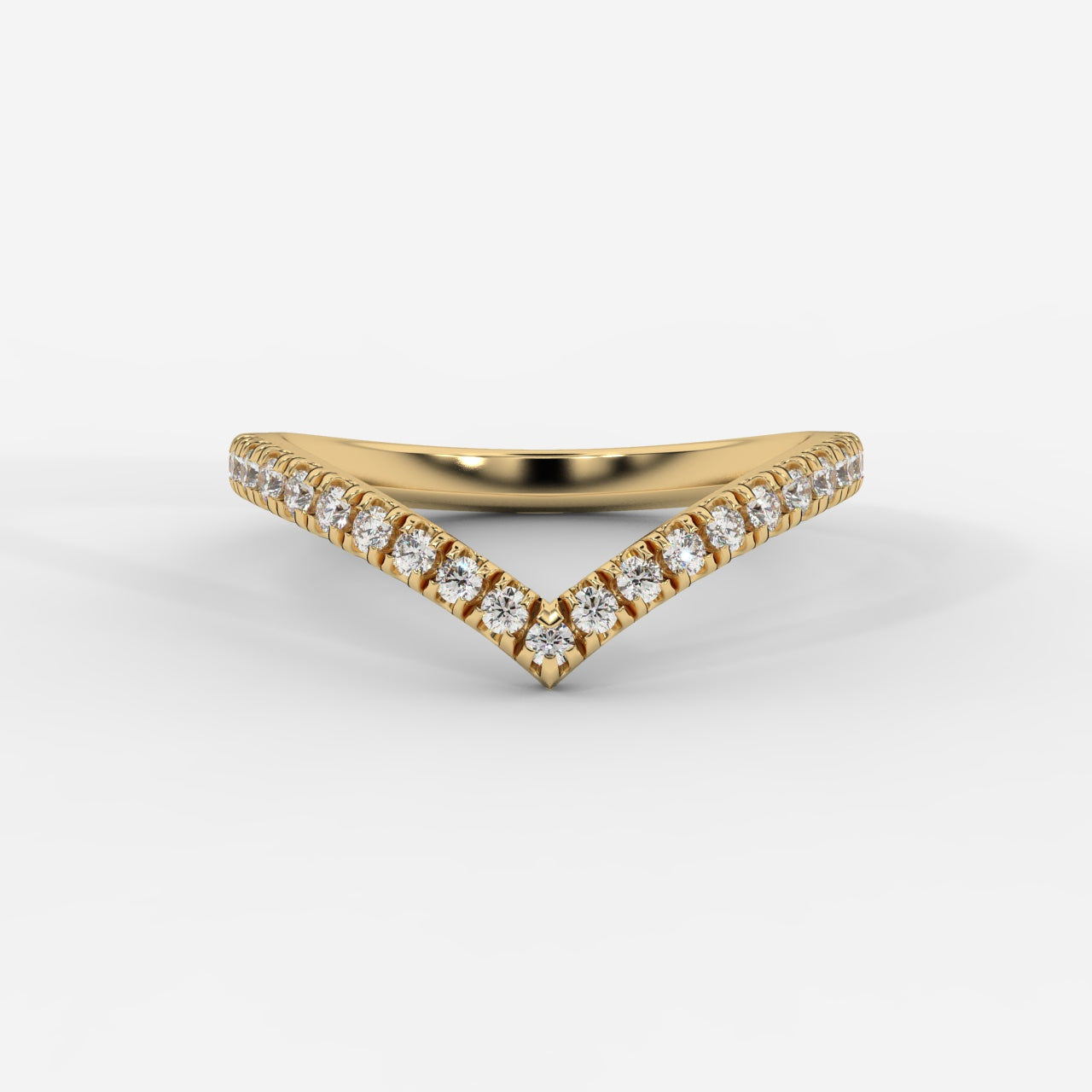 Eveline Chevron Wedding Band