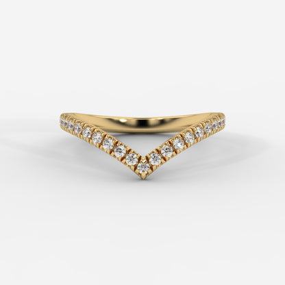 Eveline Chevron Wedding Band