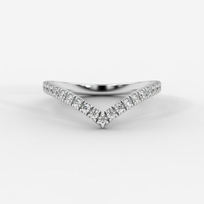 Eveline Chevron Wedding Band