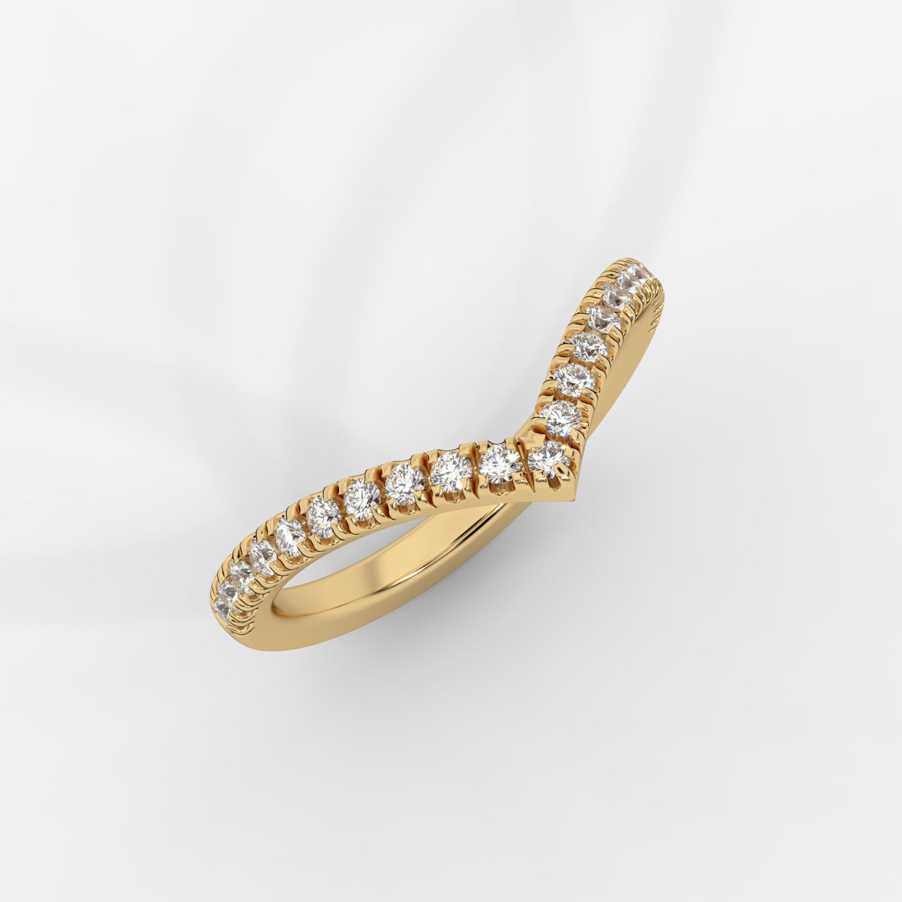 Eveline Chevron Wedding Band