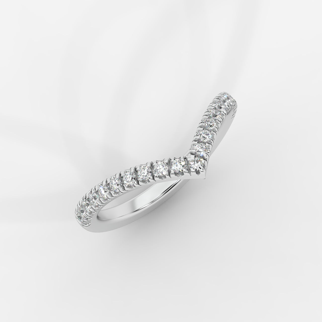 Eveline Chevron Wedding Band