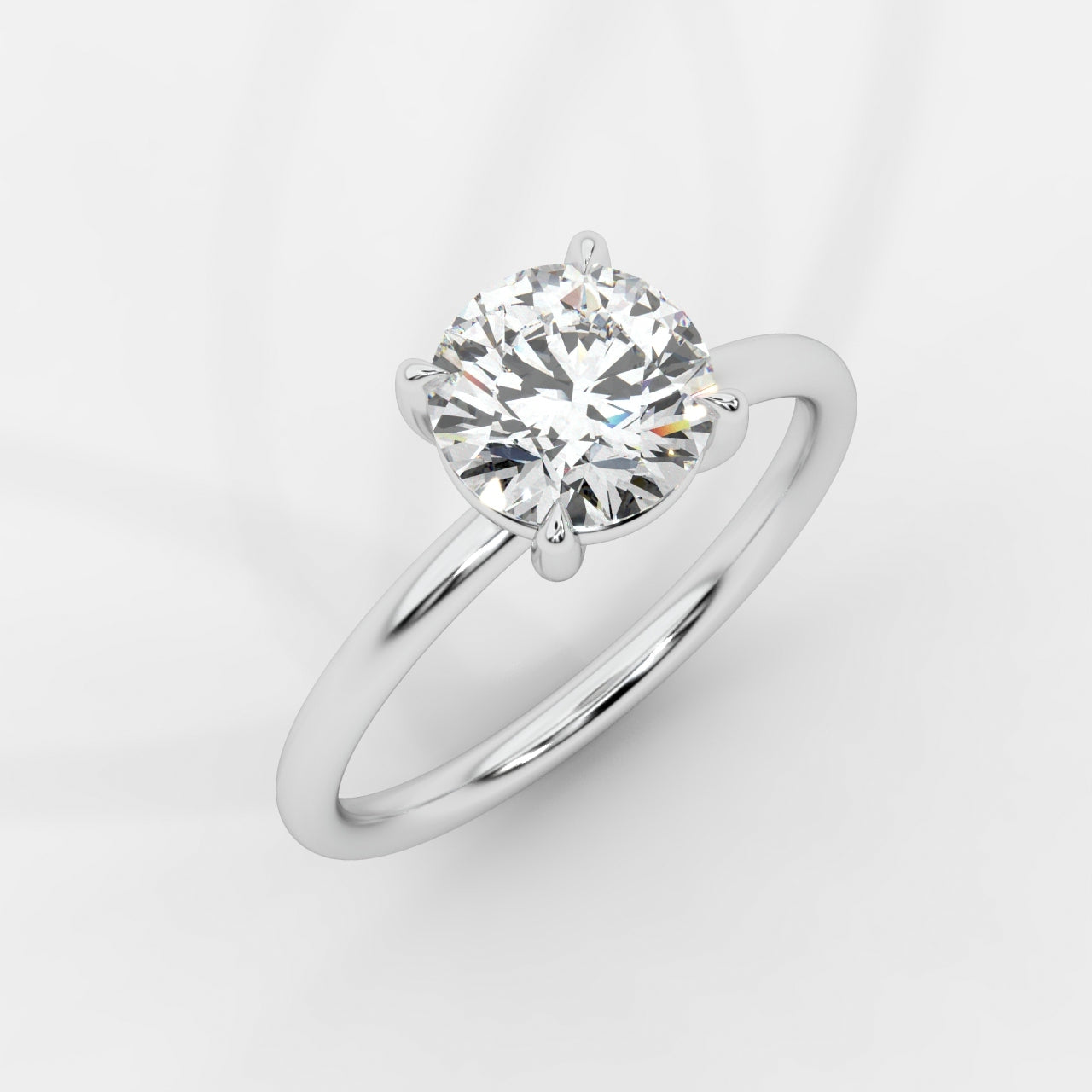 Talia Diamond Solitaire Ring - Round