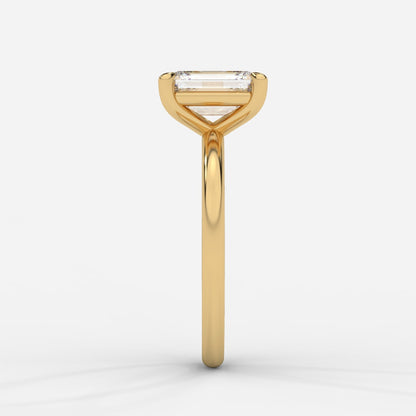 Talia Diamond Solitaire Ring - Emerald