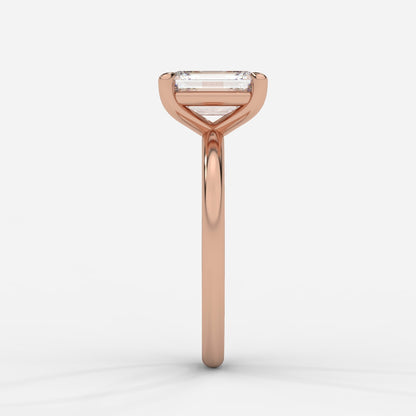 Talia Diamond Solitaire Ring - Emerald