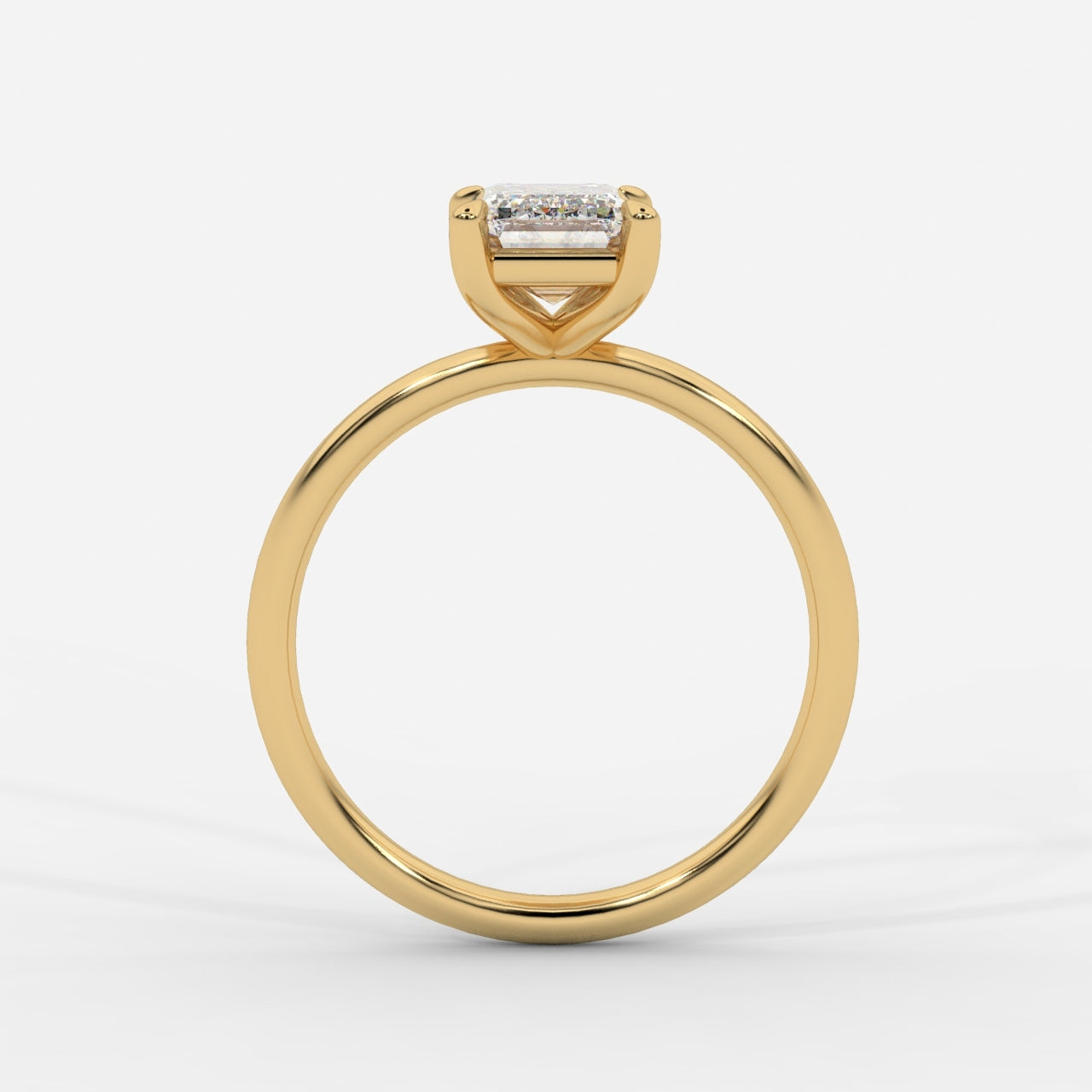 Talia Diamond Solitaire Ring - Emerald