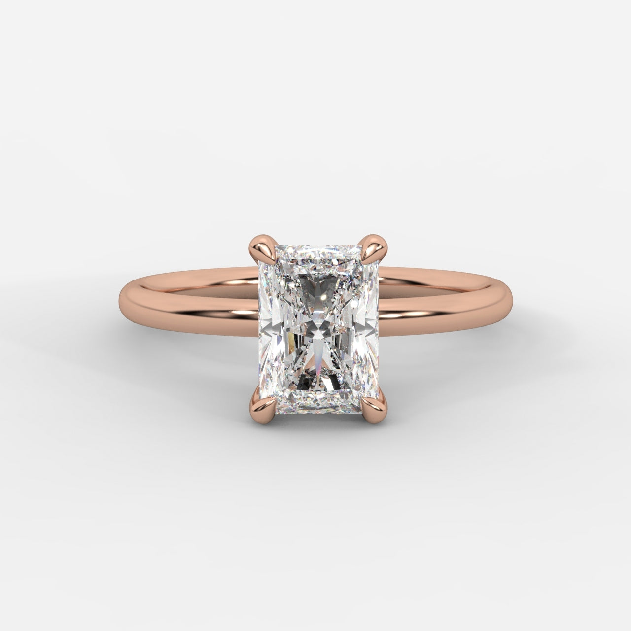 Talia Diamond Solitaire Ring - Radiant