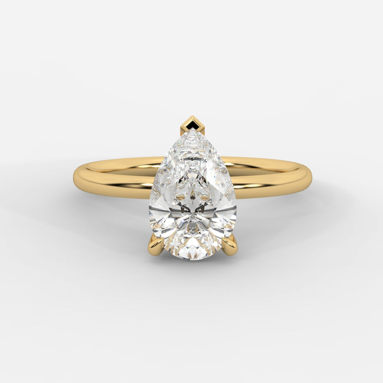 Talia Diamond Solitaire Ring - Pear