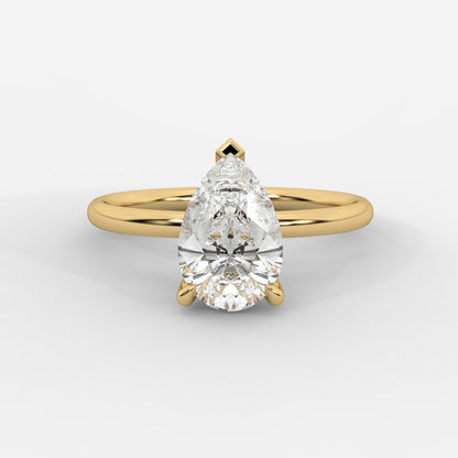 Talia Diamond Solitaire Ring - Pear
