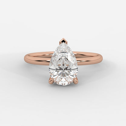 Talia Diamond Solitaire Ring - Pear