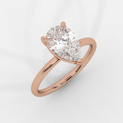 Talia Diamond Solitaire Ring - Pear
