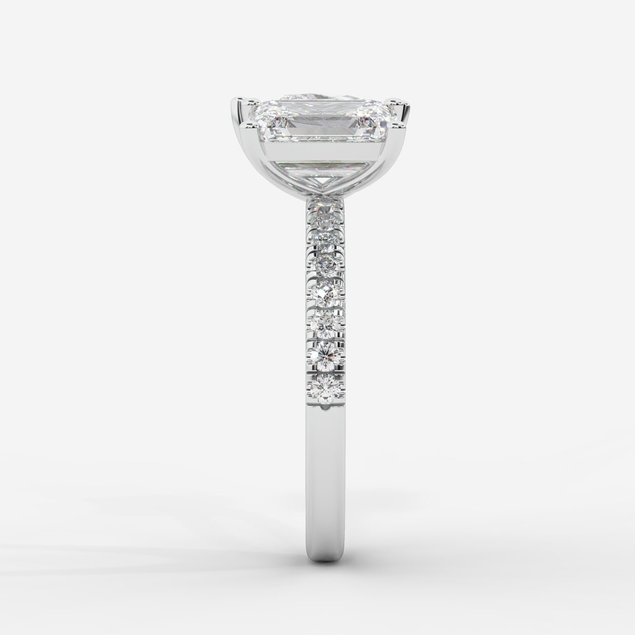 Adele Toi et Moi Diamond Ring – Emerald & Pear - AYKA JEWELS