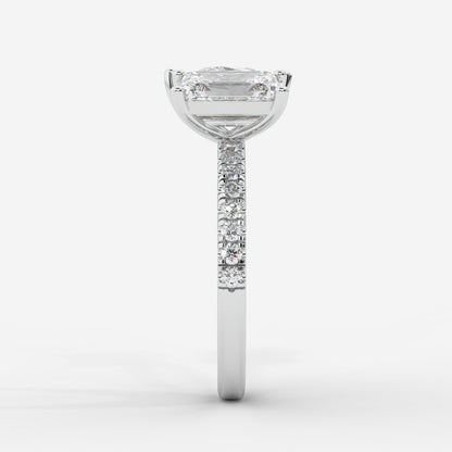 Adele Toi et Moi Diamond Ring – Emerald & Pear - AYKA JEWELS