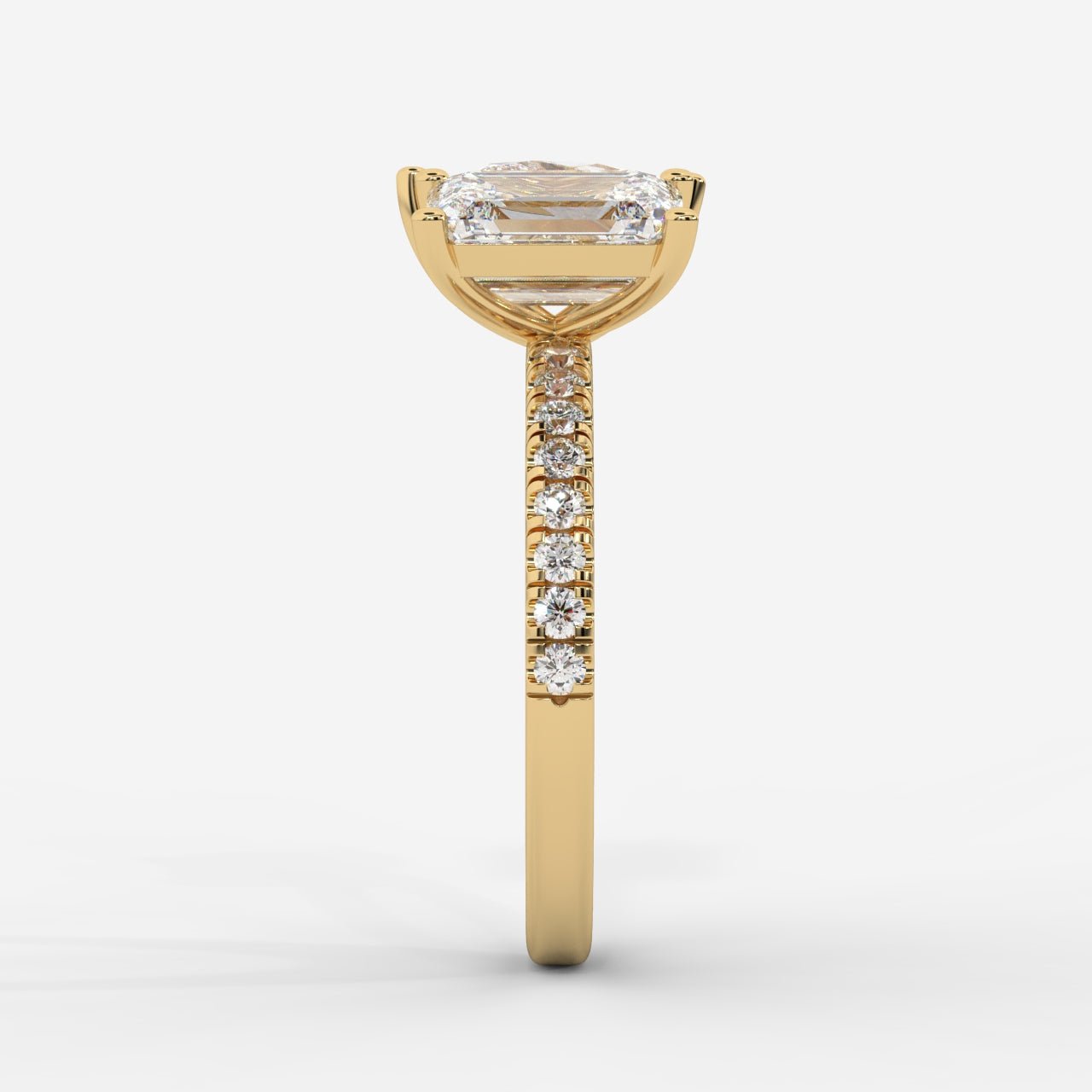 Adele Toi et Moi Diamond Ring – Emerald & Pear - AYKA JEWELS