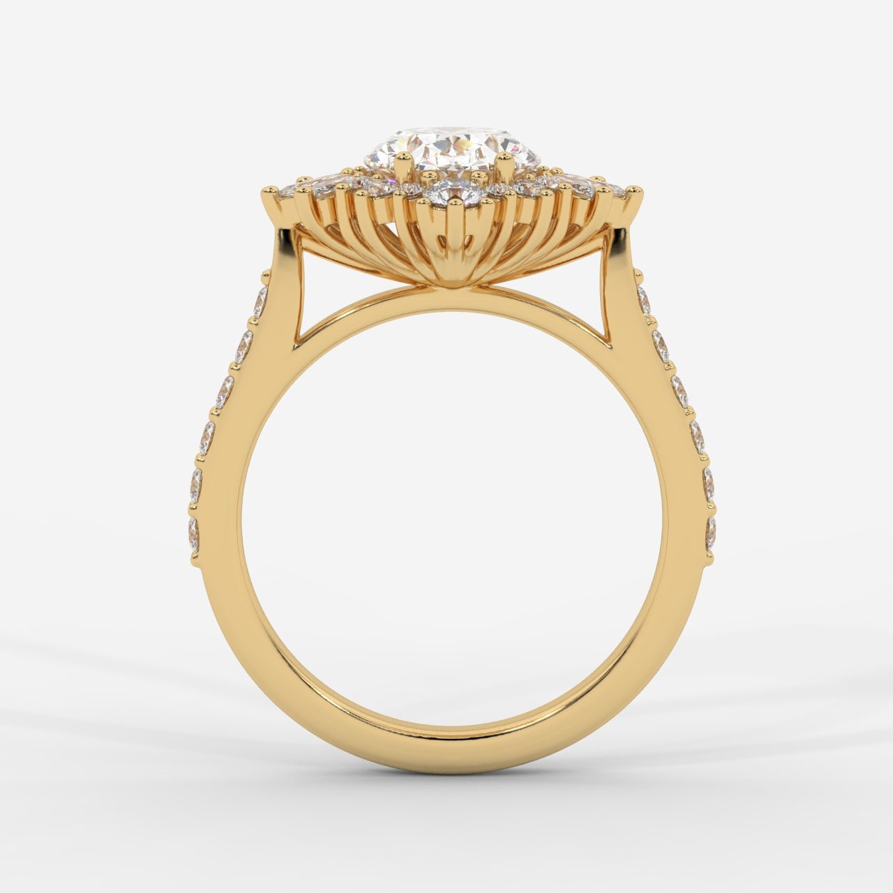 Anastasia Diamond Cluster Ring - Oval - AYKA JEWELS