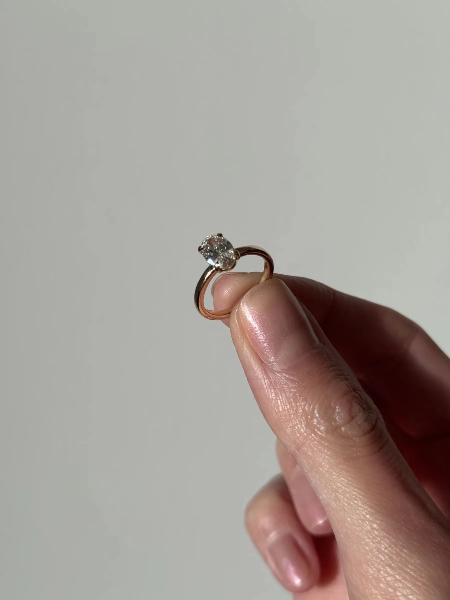 Aria Brilliant Diamond Solitaire Ring - Oval - AYKA JEWELS