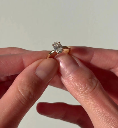 Aria Brilliant Diamond Solitaire Ring - Oval - AYKA JEWELS