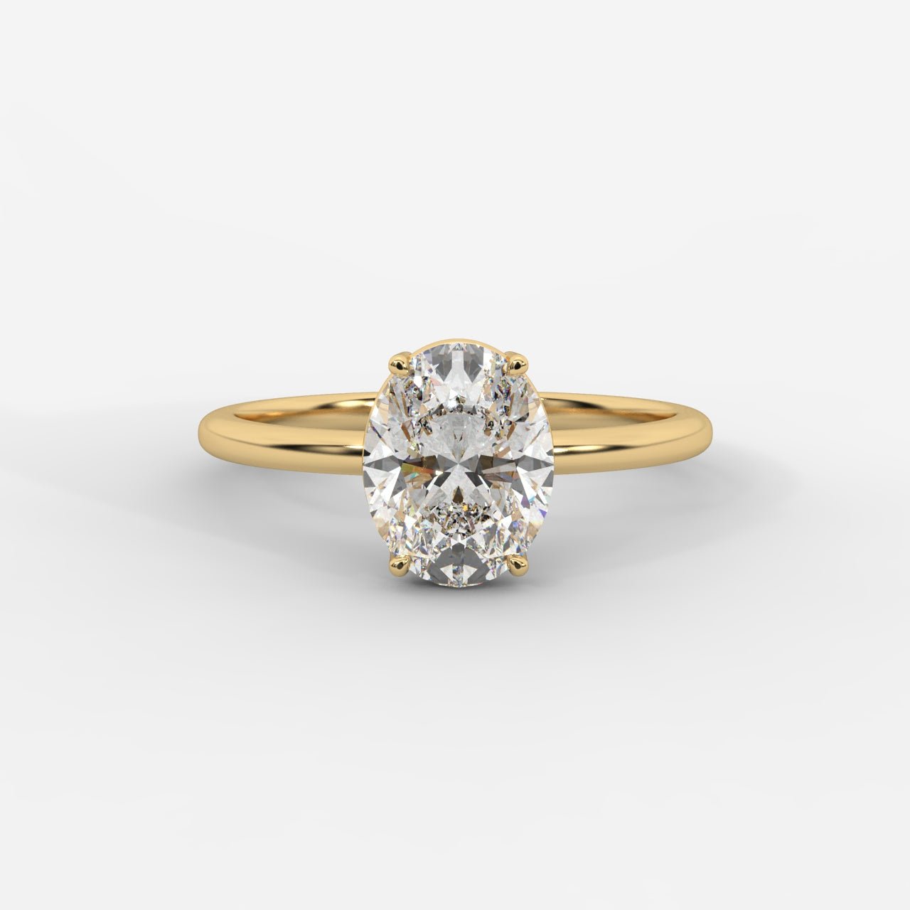 Aria Brilliant Diamond Solitaire Ring - Oval - AYKA JEWELS