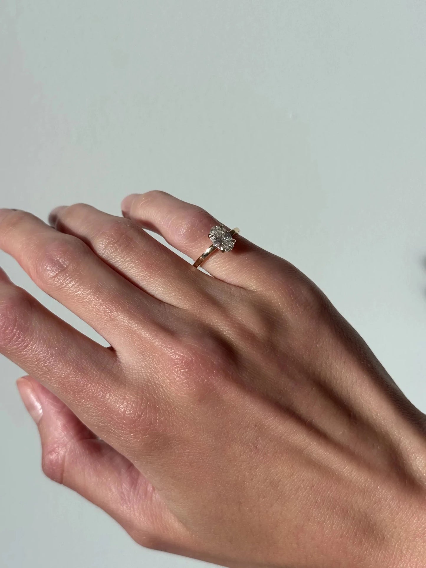 Aria Brilliant Diamond Solitaire Ring - Oval - AYKA JEWELS