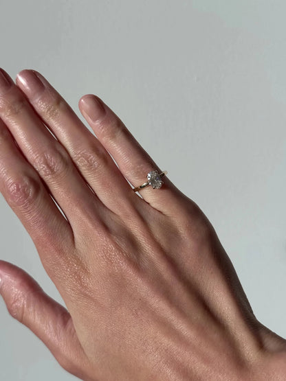 Aria Brilliant Diamond Solitaire Ring - Oval - AYKA JEWELS