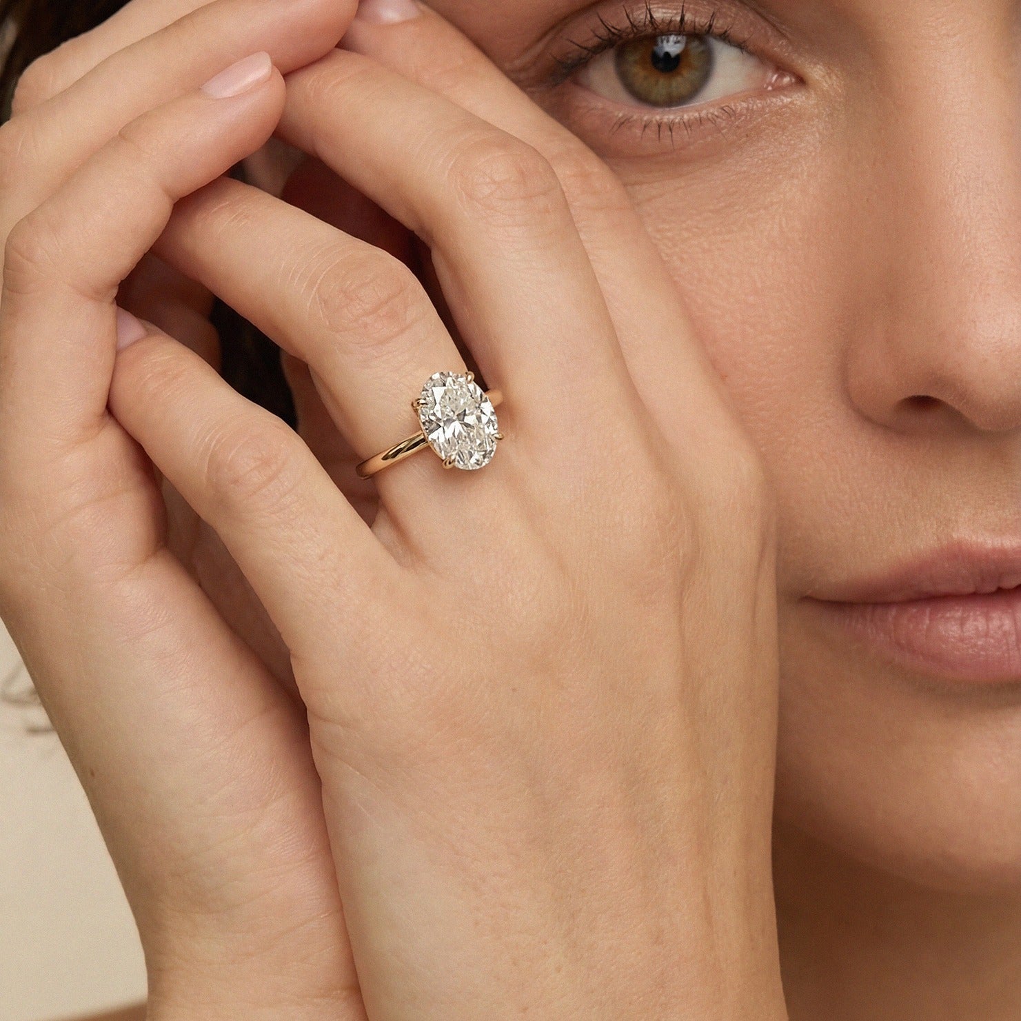 Aria Brilliant Diamond Solitaire Ring - Oval - AYKA JEWELS