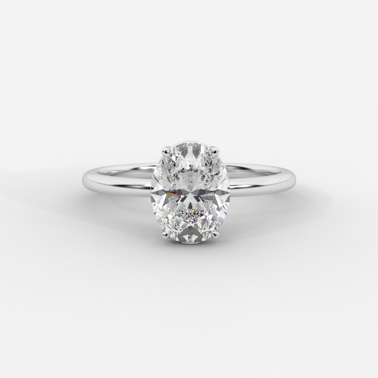 Aria Brilliant Diamond Solitaire Ring - Oval - AYKA JEWELS