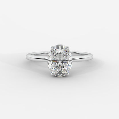 Aria Brilliant Diamond Solitaire Ring - Oval - AYKA JEWELS