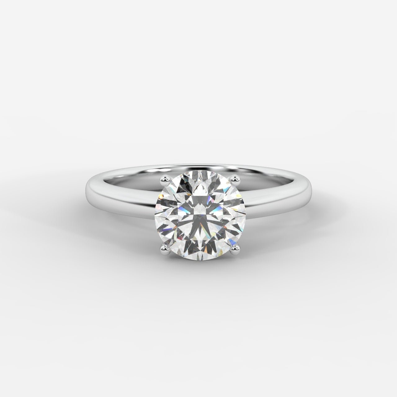 Aria Brilliant Diamond Solitaire Ring - Round - AYKA JEWELS