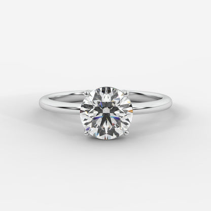 Aria Brilliant Diamond Solitaire Ring - Round - AYKA JEWELS
