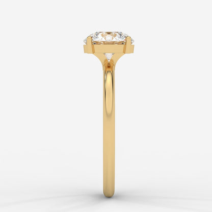 Aria Brilliant Diamond Solitaire Ring - Round - AYKA JEWELS