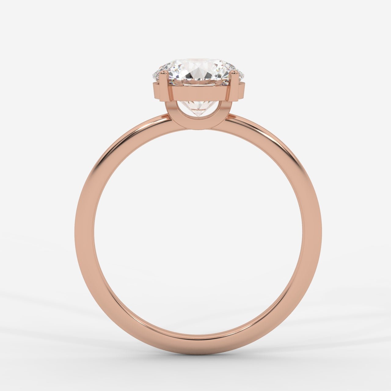 Aria Brilliant Diamond Solitaire Ring - Round - AYKA JEWELS
