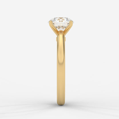 Aria Brilliant Diamond Solitaire Ring - Round - AYKA JEWELS