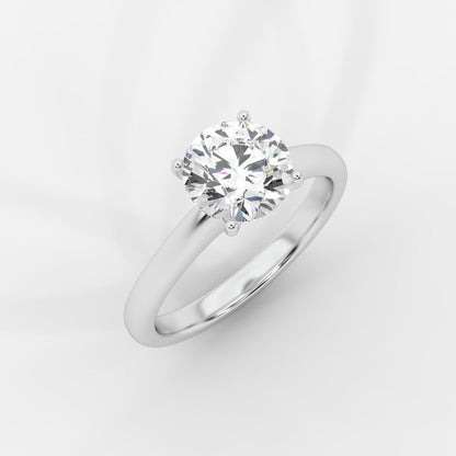 Aria Brilliant Diamond Solitaire Ring - Round - AYKA JEWELS