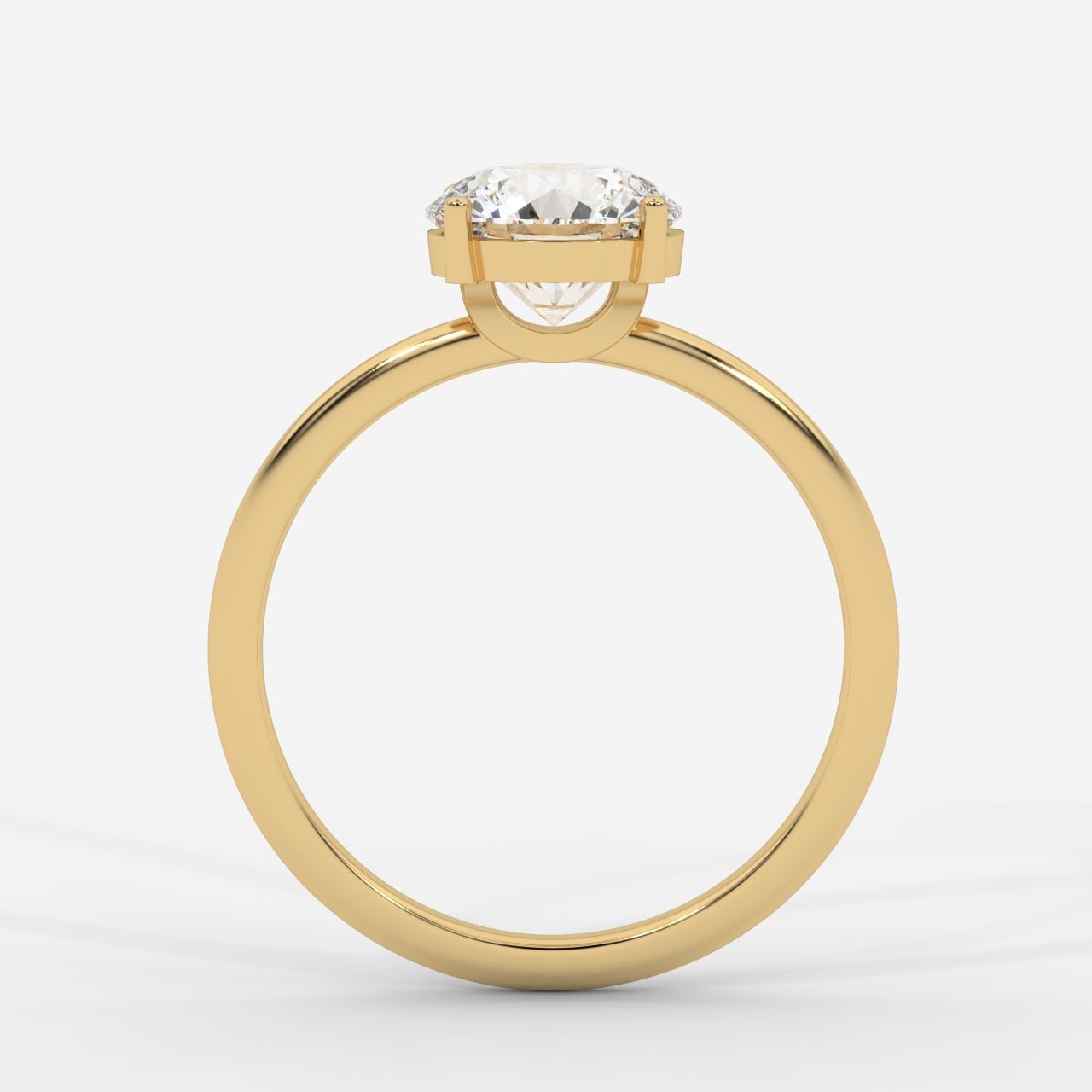 Aria Brilliant Diamond Solitaire Ring - Round - AYKA JEWELS