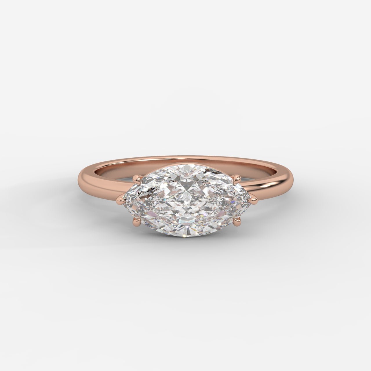 Aria Brilliant East West Solitaire Ring - Marquise - AYKA JEWELS