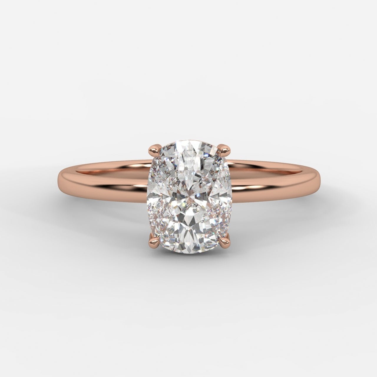 Aria Solitaire Ring - Cushion - AYKA JEWELS