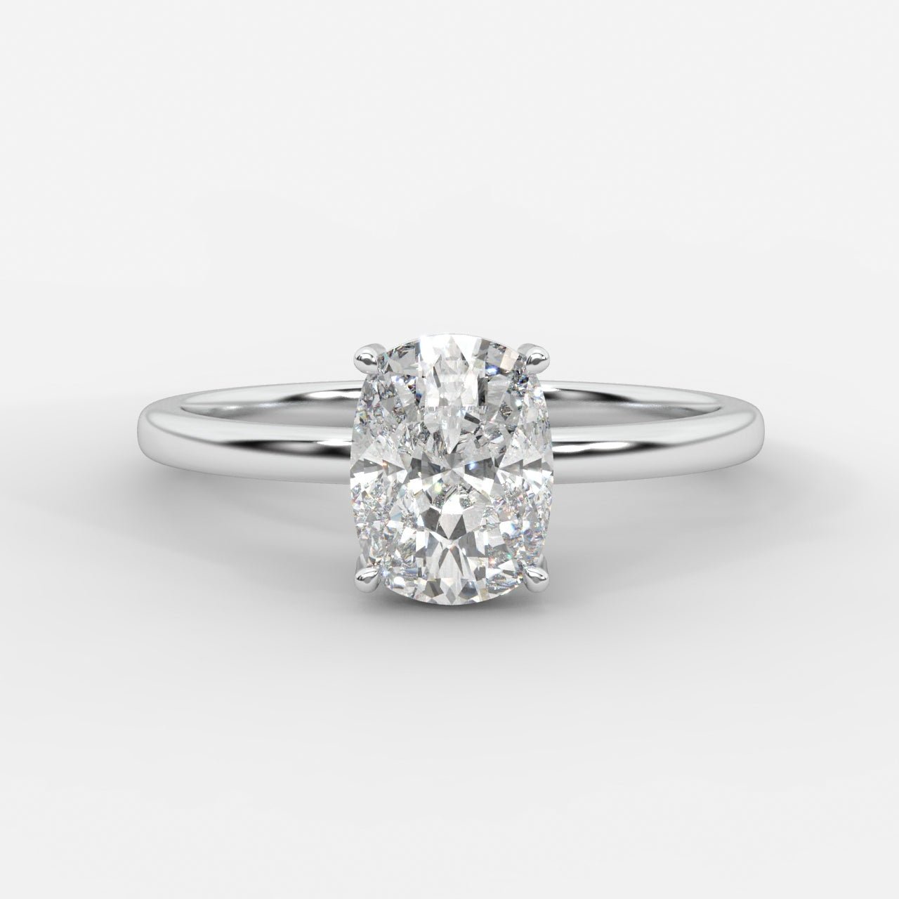 Aria Solitaire Ring - Cushion - AYKA JEWELS