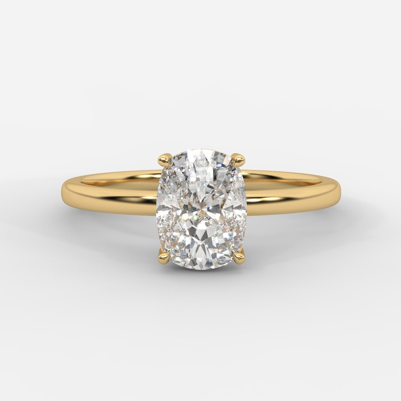 Aria Solitaire Ring - Cushion - AYKA JEWELS