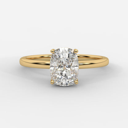 Aria Solitaire Ring - Cushion - AYKA JEWELS
