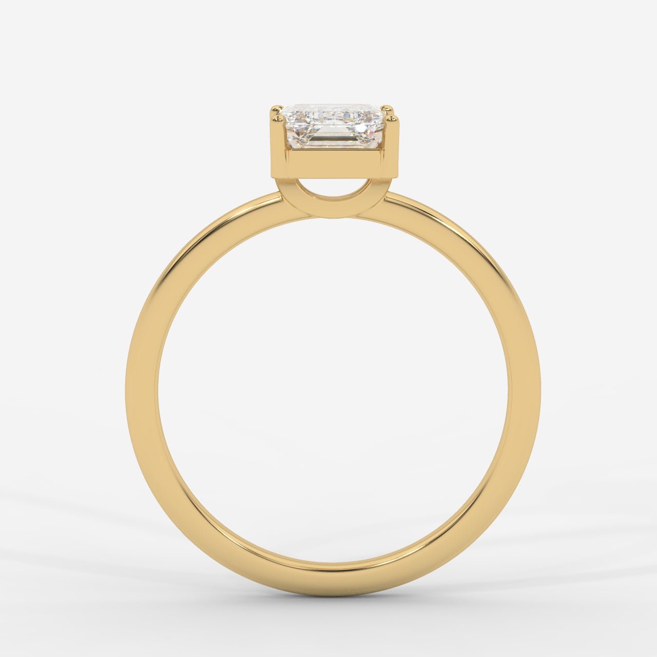 Aria Solitaire Ring - Emerald - AYKA JEWELS