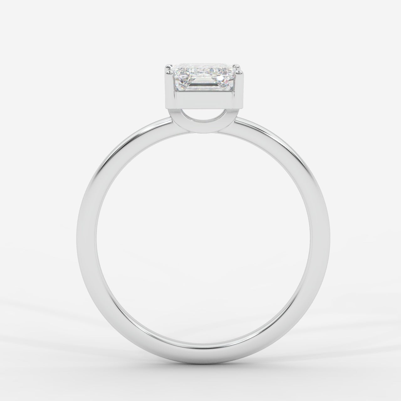 Aria Solitaire Ring - Emerald - AYKA JEWELS