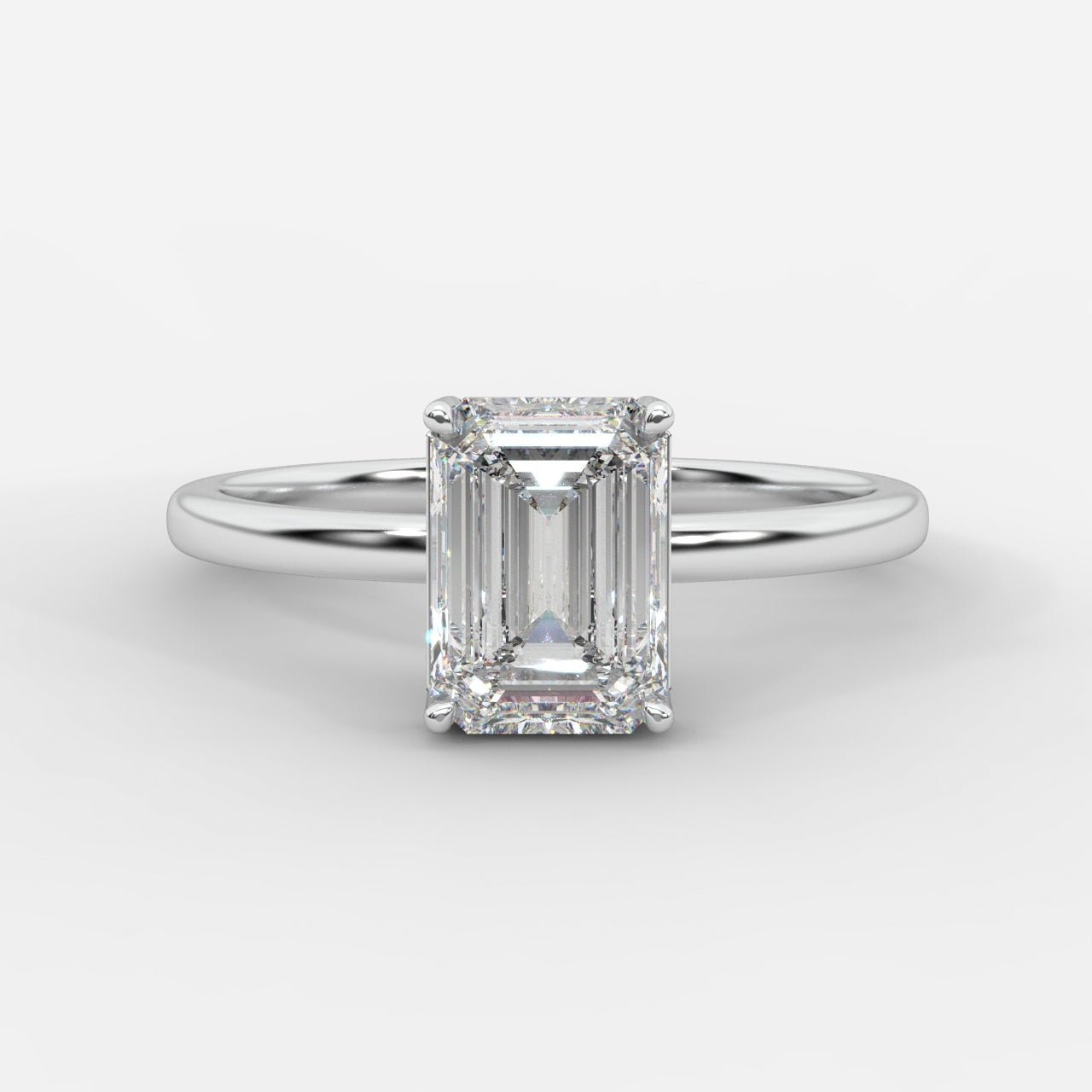 Aria Solitaire Ring - Emerald - AYKA JEWELS