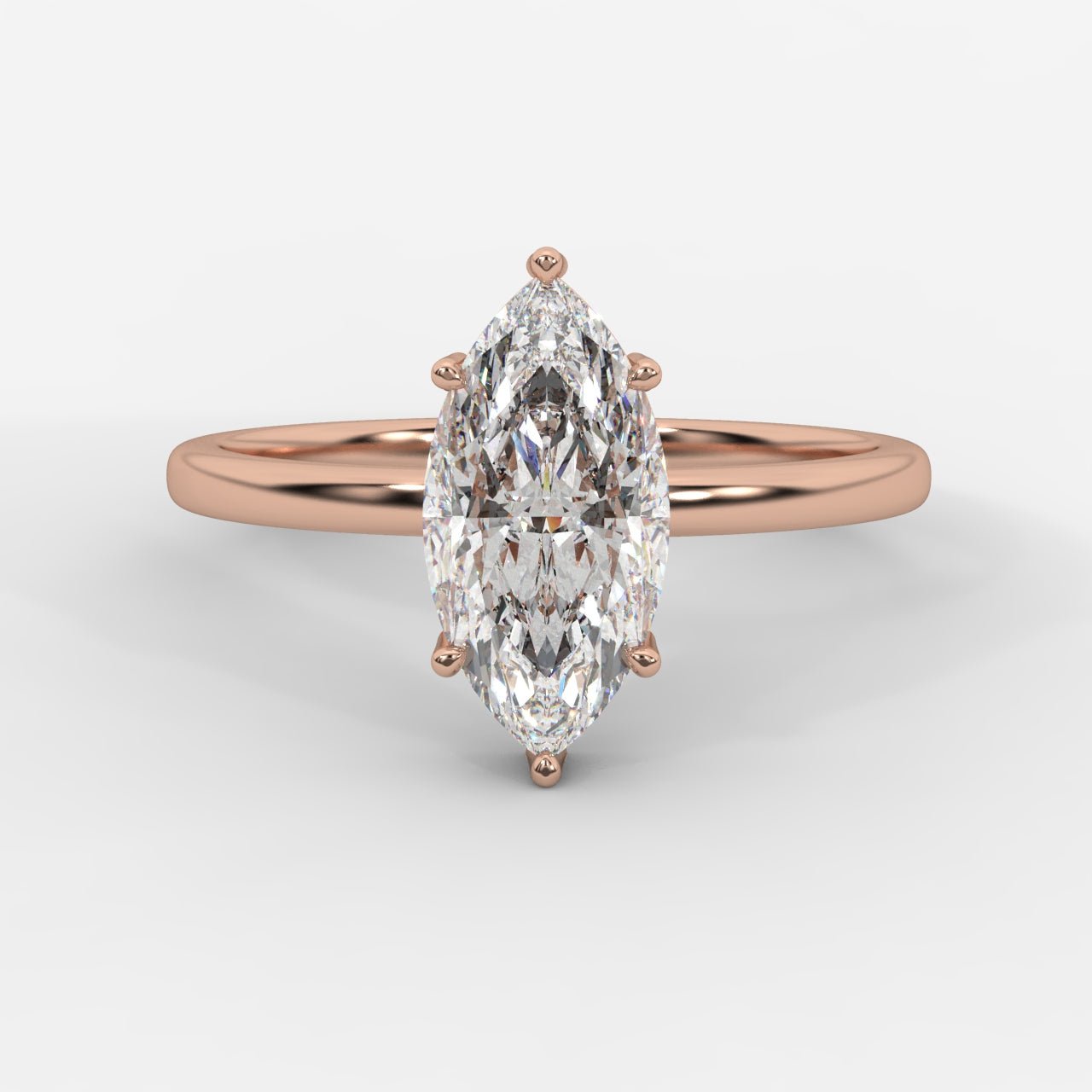 Aria Solitaire Ring - Marquise - AYKA JEWELS