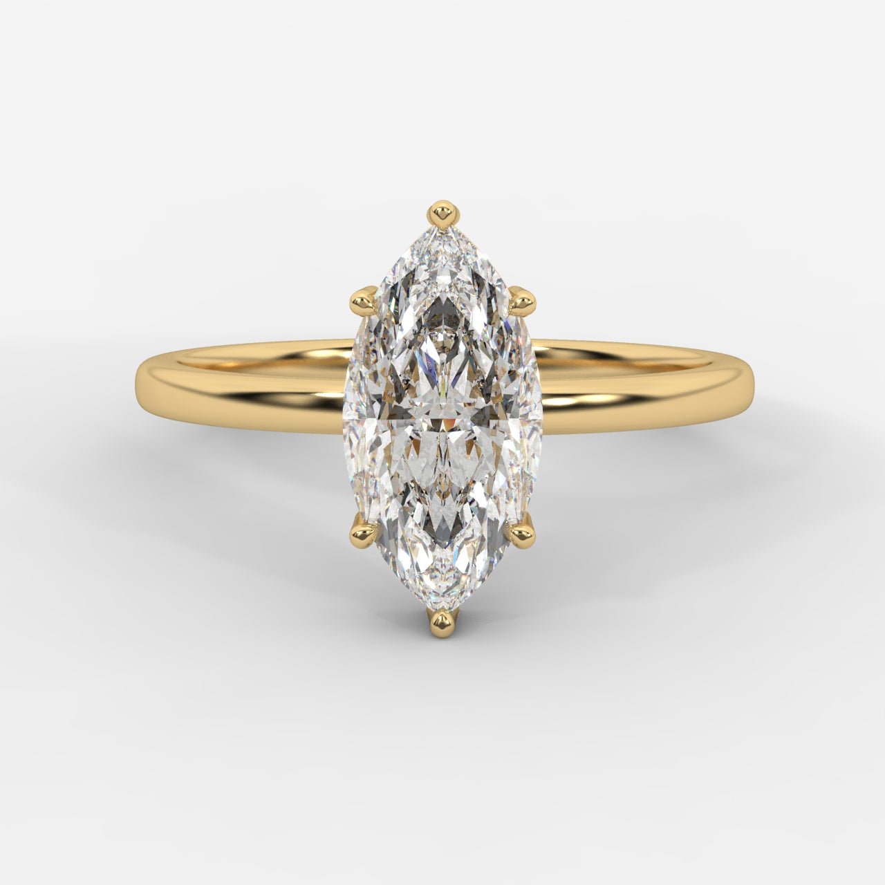 Aria Solitaire Ring - Marquise - AYKA JEWELS