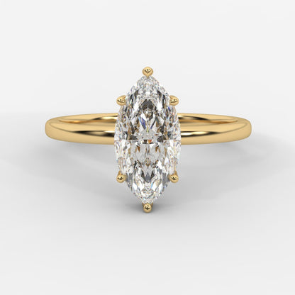 Aria Solitaire Ring - Marquise - AYKA JEWELS