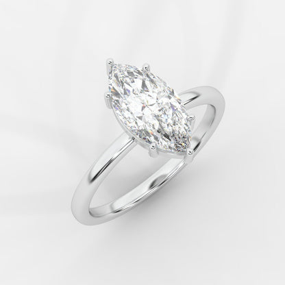 Aria Solitaire Ring - Marquise - AYKA JEWELS