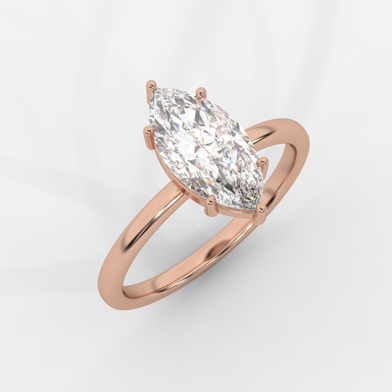 Aria Solitaire Ring - Marquise - AYKA JEWELS