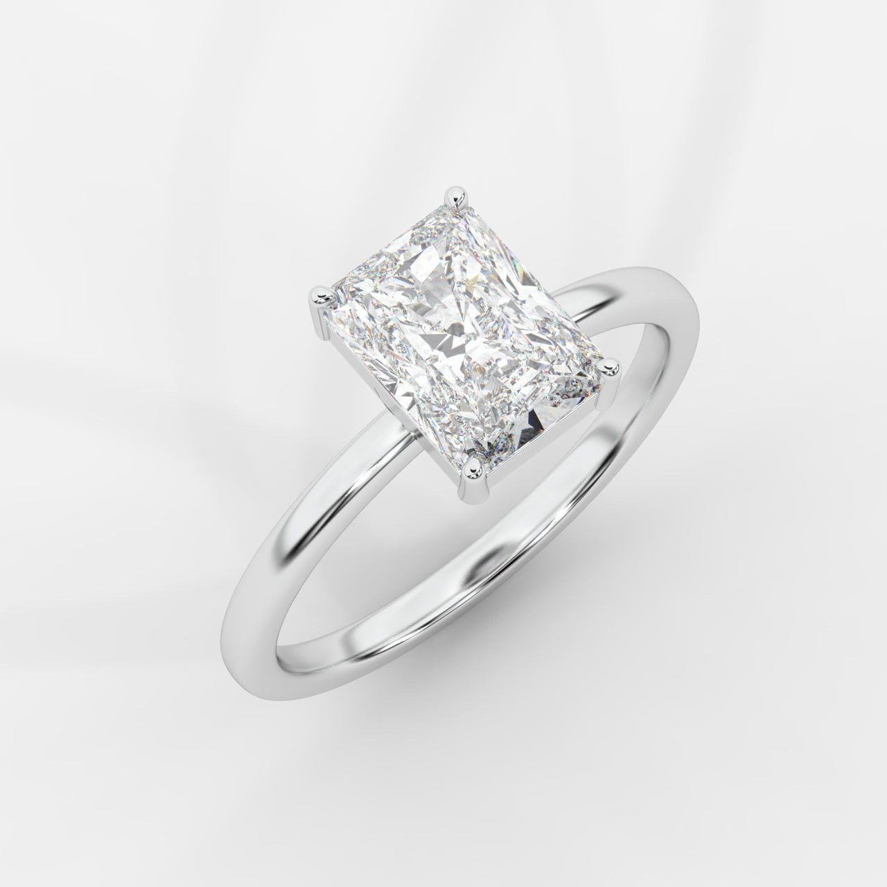 Aria Solitaire Ring - Radiant - AYKA JEWELS