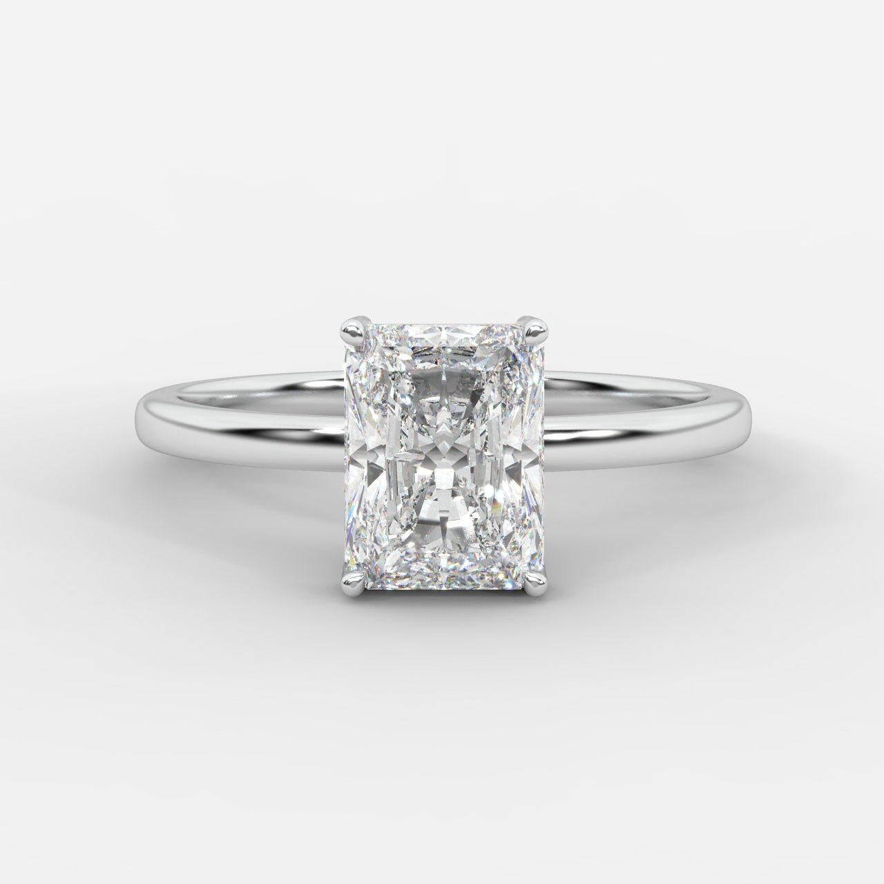 Aria Solitaire Ring - Radiant - AYKA JEWELS