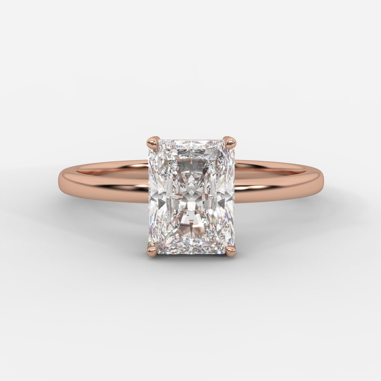 Aria Solitaire Ring - Radiant - AYKA JEWELS