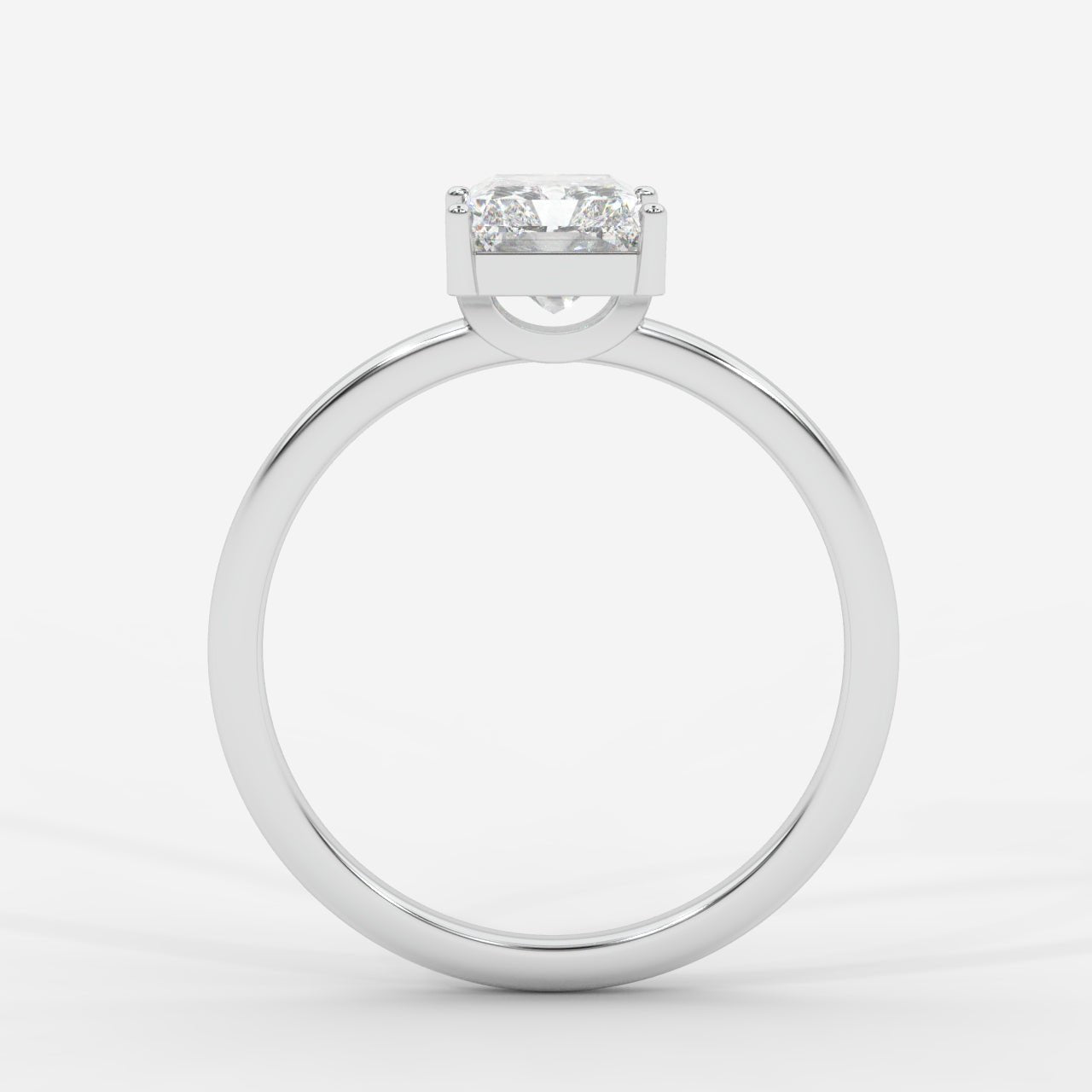 Aria Solitaire Ring - Radiant - AYKA JEWELS